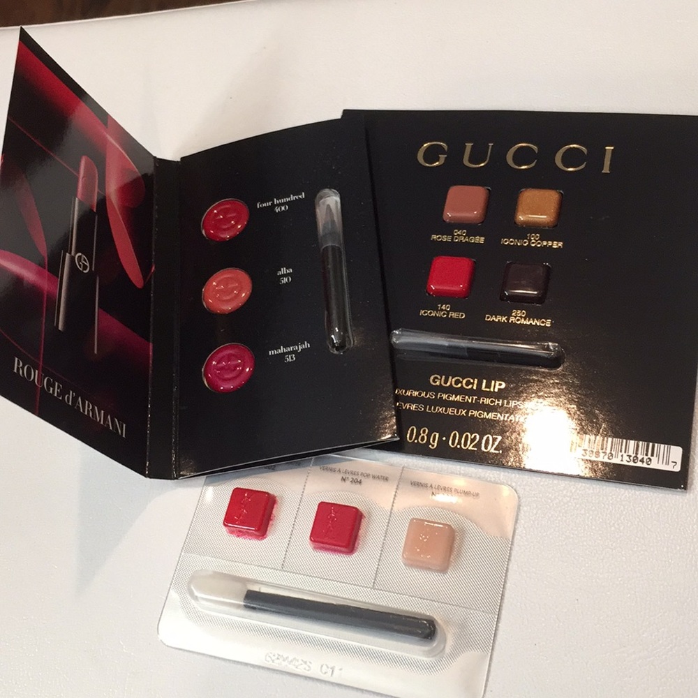 Brand New 3 high end lip colors with applicator